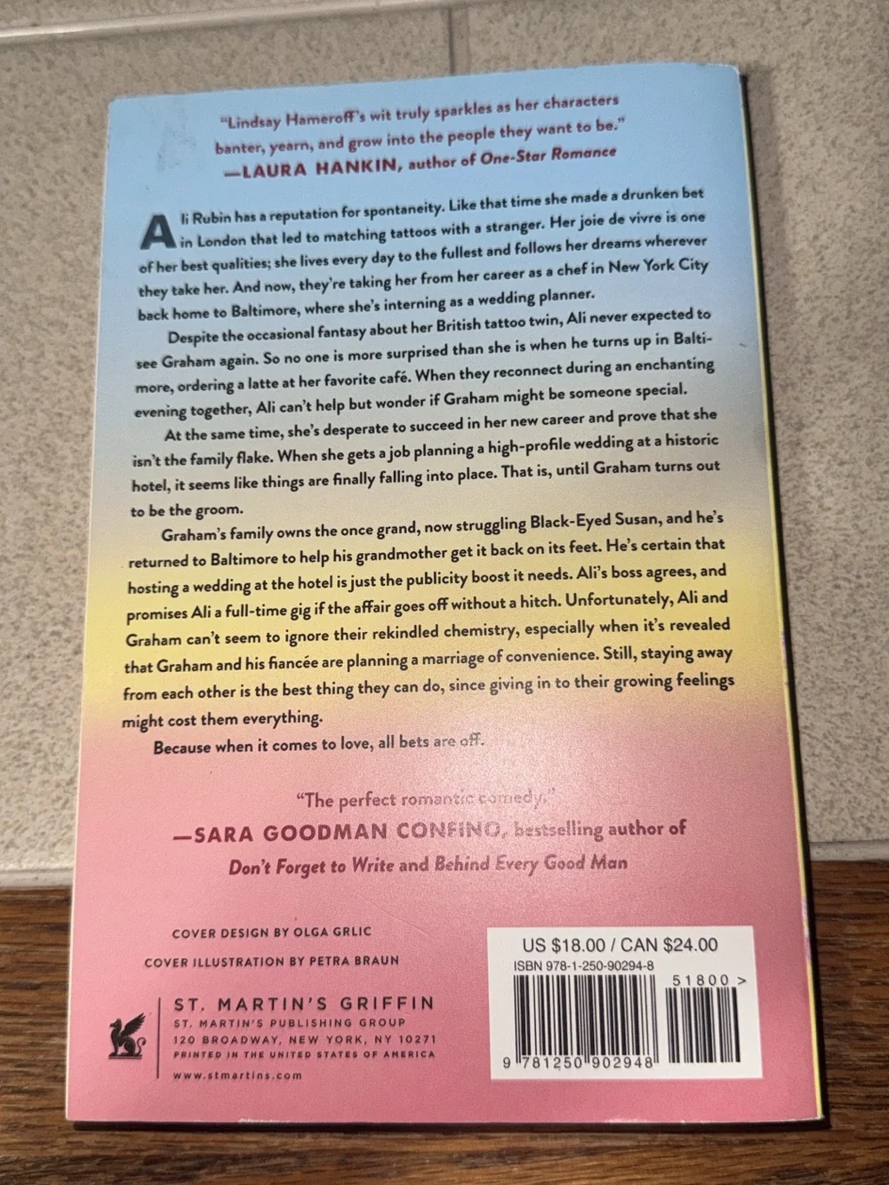 Never Planned on You by Lindsay Hamerofe — Pink Cover Paperback
